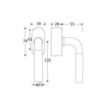 Artitec Mi Satori SKG3 Draaikiepgarnituur afsluitbaar Frankfurt/Elegant glans nikkel