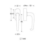 Artitec Mi Satori Draaikiepgarnituur Halfsabel/Elegant glans chroom