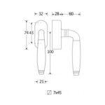 Artitec Mi Satori SKG3 Draaikiepgarnituur Bonton Palissander/Elegant messing ongelakt