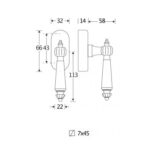 Artitec Mi Satori draaikiepgarnituur Nouveau bakeliet/Elegant glans nikkel