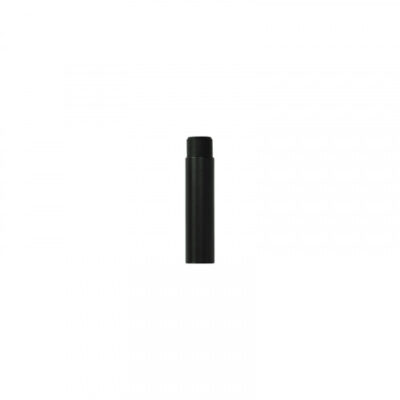 D4E RVS DEURSTOP BUISMODEL 80MM RUBBER DOP ZWART