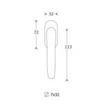 Artitec Mi Satori Draaikiep raamkruk Anna glans chroom