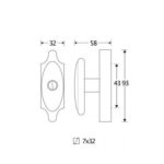 Artitec Mi Satori Draaikiep raamkruk afsluitbaar Milford ijzer zwart