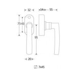 Artitec Mi Satori Draaikiepgarnituur Berlin ijzer zwart
