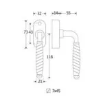 Artitec Mi Satori Draaikiepgarnituur Tours ijzer zwart