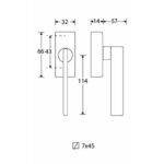 Artitec Mi Satori Draaikiepgarnituur Piatto/Elegant mat nikkel ongelakt