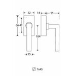 Artitec Mi Satori Draaikiepgarnituur Kare/Bauhaus glans chroom