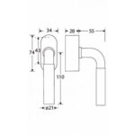 Artitec Mi Satori SKG3 Draaikiepgarnituur afsluitbaar Frankfurt/Elegant messing ongelakt