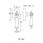 Artitec Mi Satori Draaikiepgarnituur Roman bakeliet/Elegant glans nikkel
