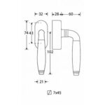 Artitec Mi Satori SKG3 Draaikiepgarnituur Bonton ebben/ovaal glans nikkel