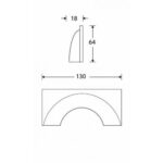 Artitec Meubelgreep Asta mat nikkel gelakt