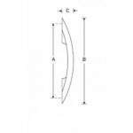 Artitec Meubelgreep Bow 147mm glans nikkel