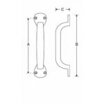 Artitec Meubelgreep Province 100mm Messing brons geschuurd