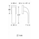 Artitec Mi Satori Draaikiep raamkruk Trinity mat nikkel ongelakt