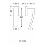 Artitec Mi Satori Draaikiep raamkruk My mat zwart PVD