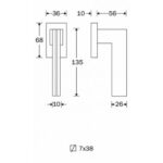 Artitec Mi Satori Draaikiep raamkruk Terry mat nikkel ongelakt