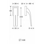 Artitec Mi Satori Draaikiep raamkruk Toro mat nikkel ongelakt