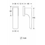 Artitec Mi Satori Draaikiep raamkruk Minimal mat nikkel ongelakt