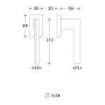 Artitec Mi Satori Draaikiep raamkruk Mimolimit Links mat nikkel ongelakt