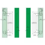 Verdekt scharnier 1910-3D 1910-18-49