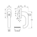 Artitec Mi Satori Draaikiep sluiting Uno rvs mat