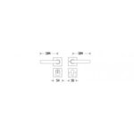 Artitec Mi Satori SKG3 kruk/kruk op rozet Kare m/ KTB mat nikkel / mat nikkel PVD