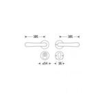 Artitec Mi Satori SKG3 kruk/kruk op rozet Linea m/ KTB messing antiek brons