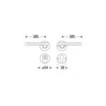 Artitec Mi Satori SKG3 kruk/kruk op rozet Dual m/ KTB glans nikkel / glans chroom