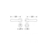 Artitec Mi Satori SKG3 kruk/kruk op rozet Linea XL m/ KTB glans nikkel / glans chroom