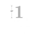 Artitec Mi Satori Huisnummer Oxford 1 ijzer zwart