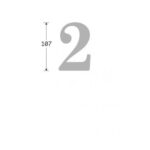 Artitec Mi Satori Huisnummer Oxford 2 ijzer zwart