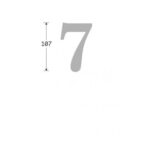 Artitec Mi Satori Huisnummer Oxford 7 ijzer zwart