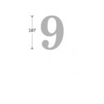 Artitec Mi Satori Huisnummer Oxford 9 ijzer zwart