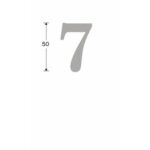 Artitec Mi Satori Huisnummer Roman 50mm-7 glans chroom