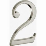 Artitec Mi Satori Huisnummer Roman 120mm-2 mat nikkel PVD, huisnummer, huisnummer bord, huisnummer kopen, huisnummerbord, huisnummerbord kopen