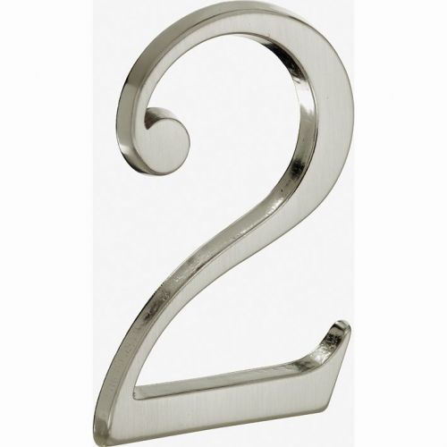 Artitec Mi Satori Huisnummer Roman 120mm-2 mat nikkel PVD, huisnummer, huisnummer bord, huisnummer kopen, huisnummerbord, huisnummerbord kopen