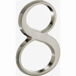 Artitec Mi Satori Huisnummer Roman 120mm-8 mat nikkel PVD