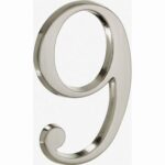 Artitec Mi Satori Huisnummer Roman 120mm-9 mat nikkel PVD