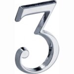 Artitec Mi Satori Huisnummer Roman 50mm-3 glans chroom