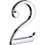 Artitec Mi Satori Huisnummer Roman 120mm-2 glans chroom