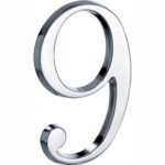 Artitec Mi Satori Huisnummer Roman 120mm-9 glans chroom