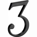 Artitec Mi Satori Huisnummer Roman 120mm-3 mat zwart, huisnummer, huisnummer bord, huisnummer kopen, huisnummerbord, huisnummerbord kopen