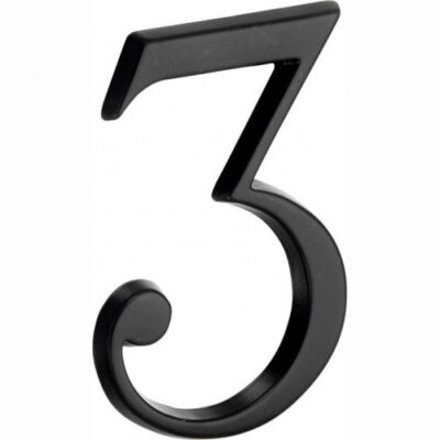 Artitec Mi Satori Huisnummer Roman 120mm-3 mat zwart, huisnummer, huisnummer bord, huisnummer kopen, huisnummerbord, huisnummerbord kopen