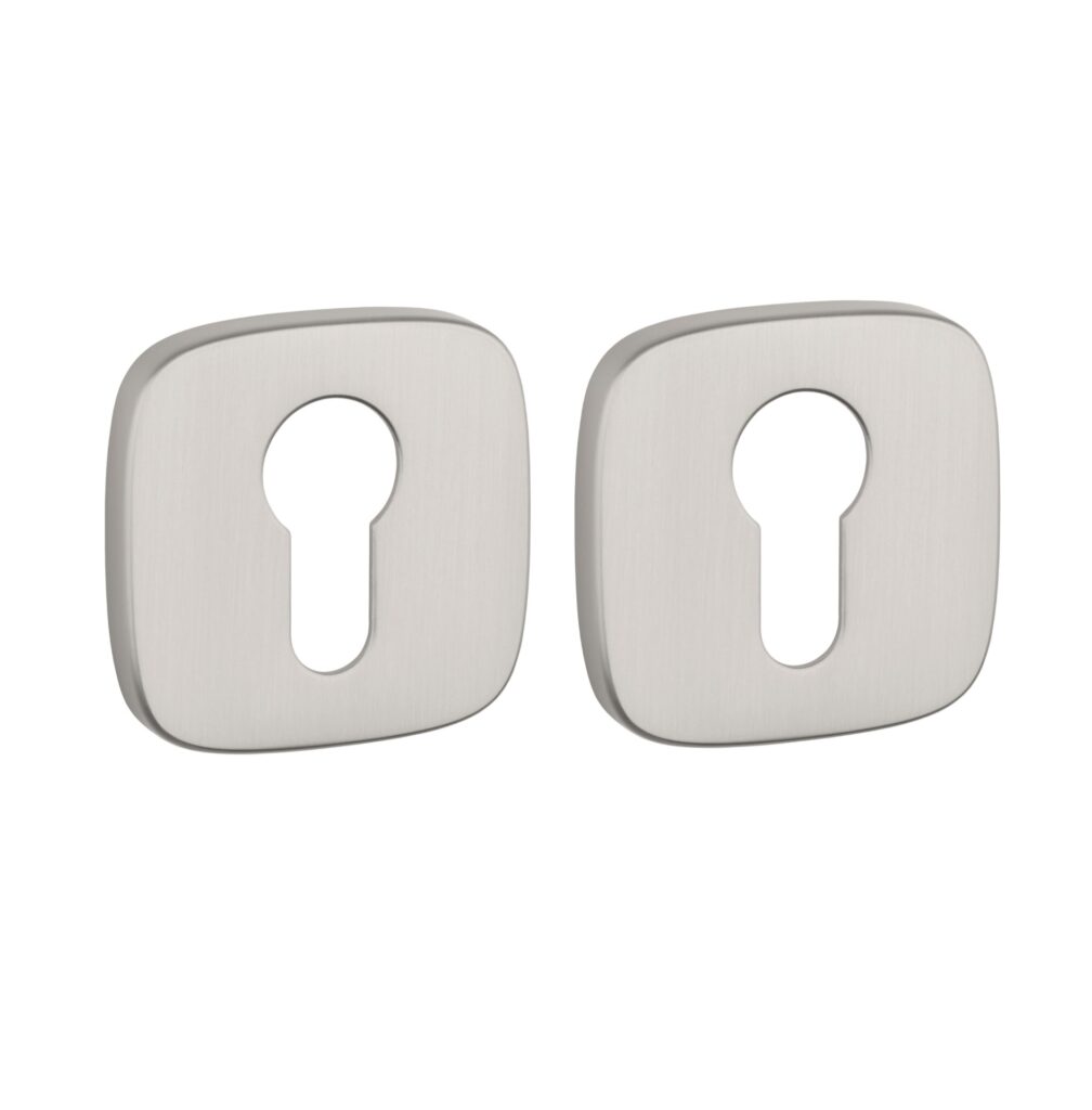 Cilinderrozet Afgerond Nikkel