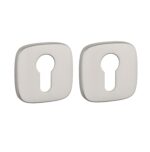 Cilinderrozet Afgerond Nikkel