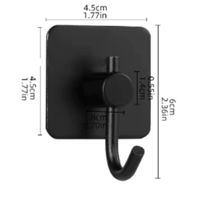 Zelfklevende Wandhaken Gemonteerd Deur Sleutel Doek Jas Badkamer Hanger Keuken Hardware Rek Plank Zak Organizer Voor Opknoping