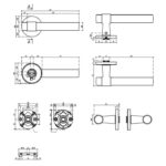 APRILE deurklinken BELLISA silver pearl