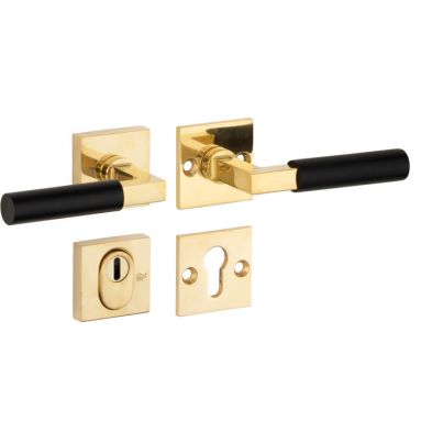 Artitec Mi Satori SKG3 kruk/kruk op rozet Bauhaus ebben m/ KTB messing ongelakt