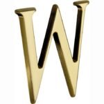 Artitec Mi Satori Huisletter Roman 50mm-W messing ongelakt