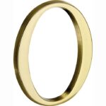 Artitec Mi Satori Huisnummer Roman 120mm-0 messing ongelakt